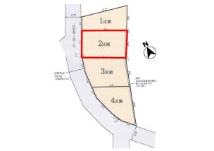 武蔵村山市中藤5丁目　建築条件なし売地全4区画　2区画