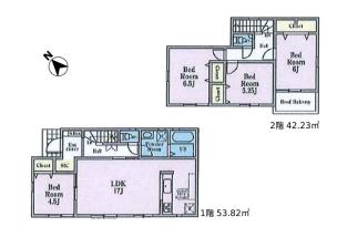 西多摩郡瑞穂町長岡4丁目　全2棟　1号棟