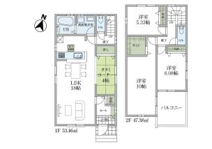 西多摩郡瑞穂町大字石畑字防ヶ谷戸　全5棟　4号棟