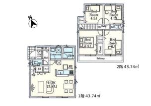 小平市上水新町2丁目　全15棟　4号棟